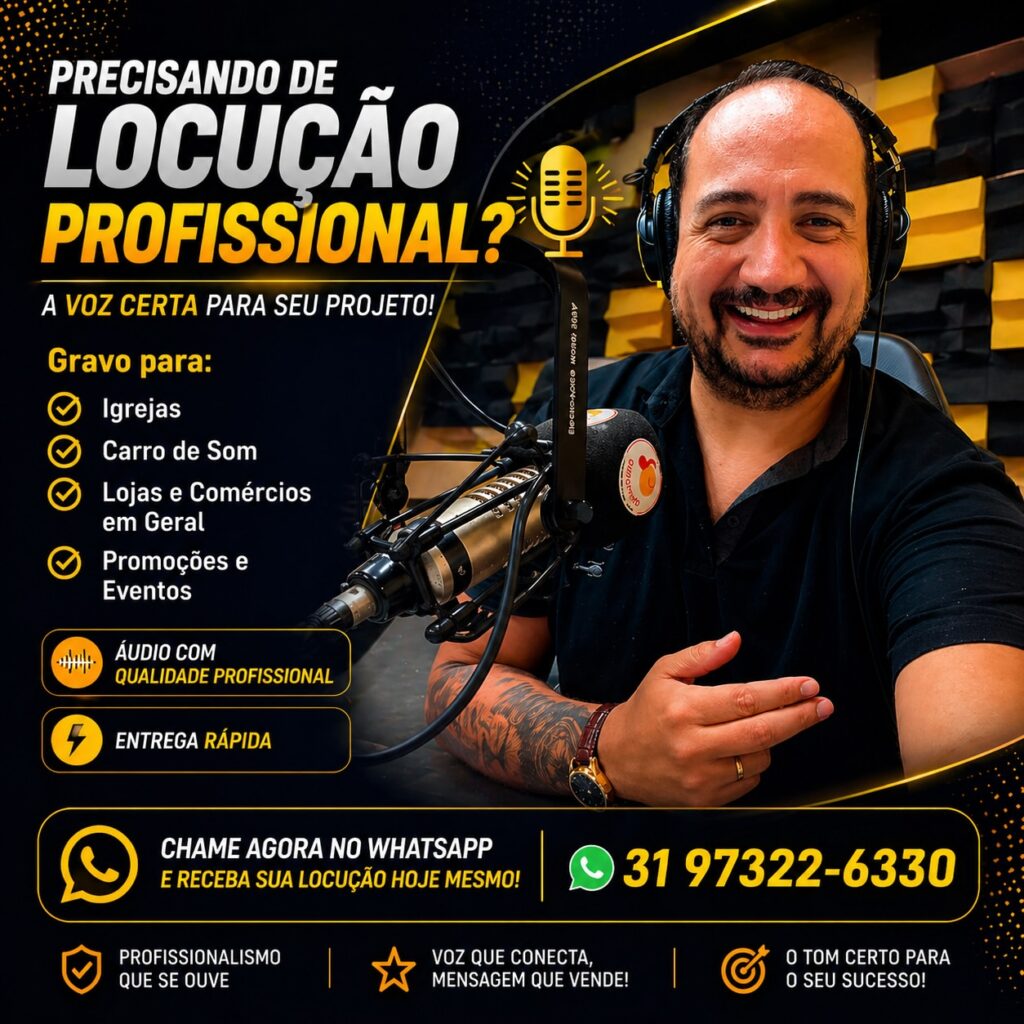 🚀🎙️ sua propaganda merece uma voz de impacto!locuções profissionais com qualidade, entrega ráp